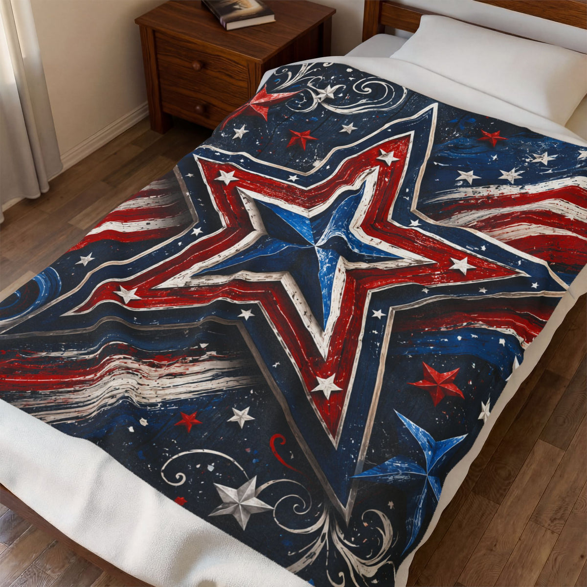 Star Velveteen Plush Blanket